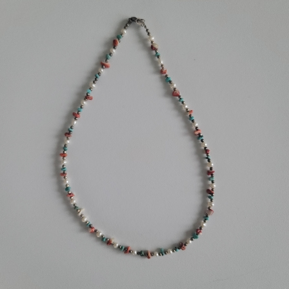Vintage Turquoise Multistone Necklace